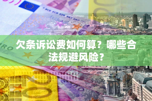 北京欠条诉讼费如何算？哪些合法规避风险？